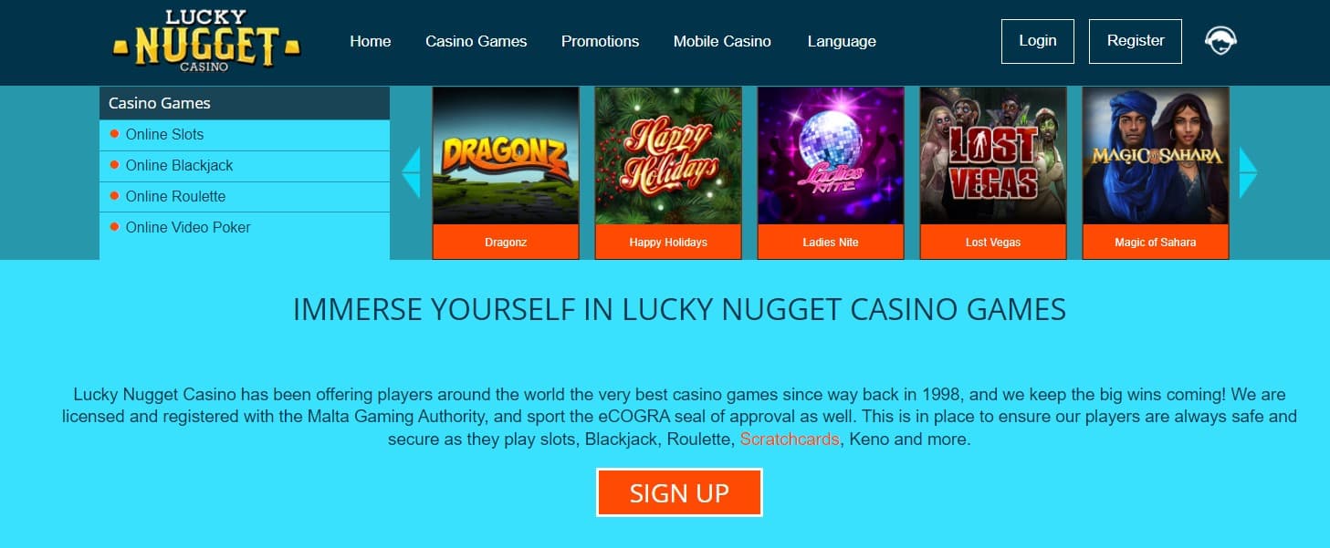 Lucky Nugget Casino Games