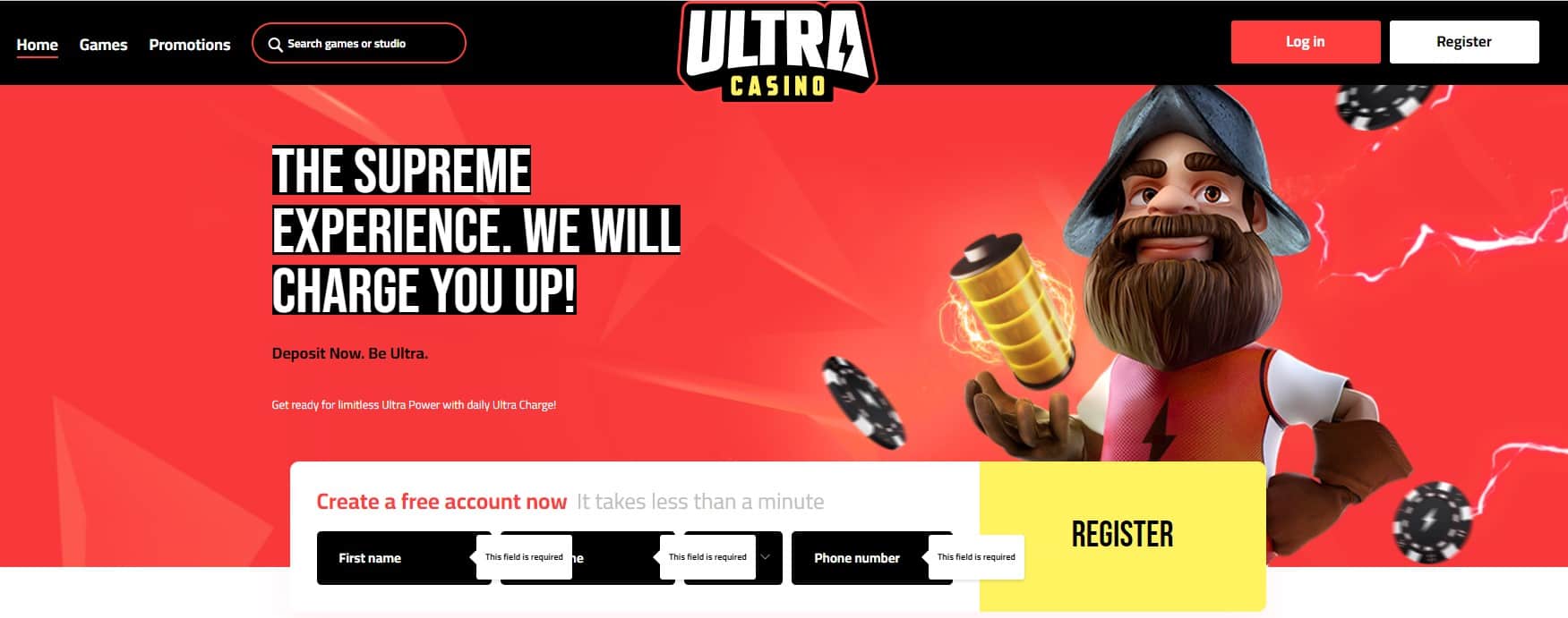 Ultra Casino Sign Up