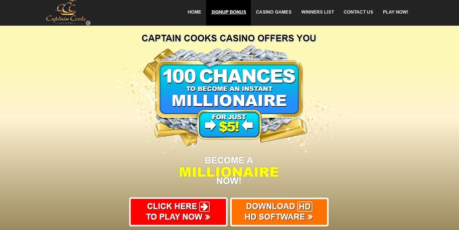 captain cooks casino promotions